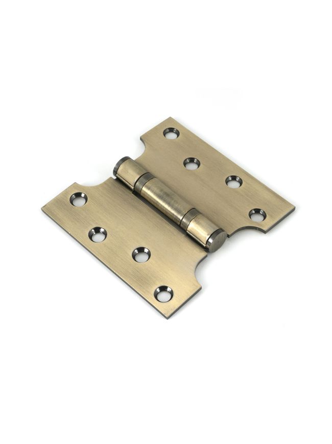 Aged Brass 4" x 2" x 4" Parliament Hinge (pair) ss