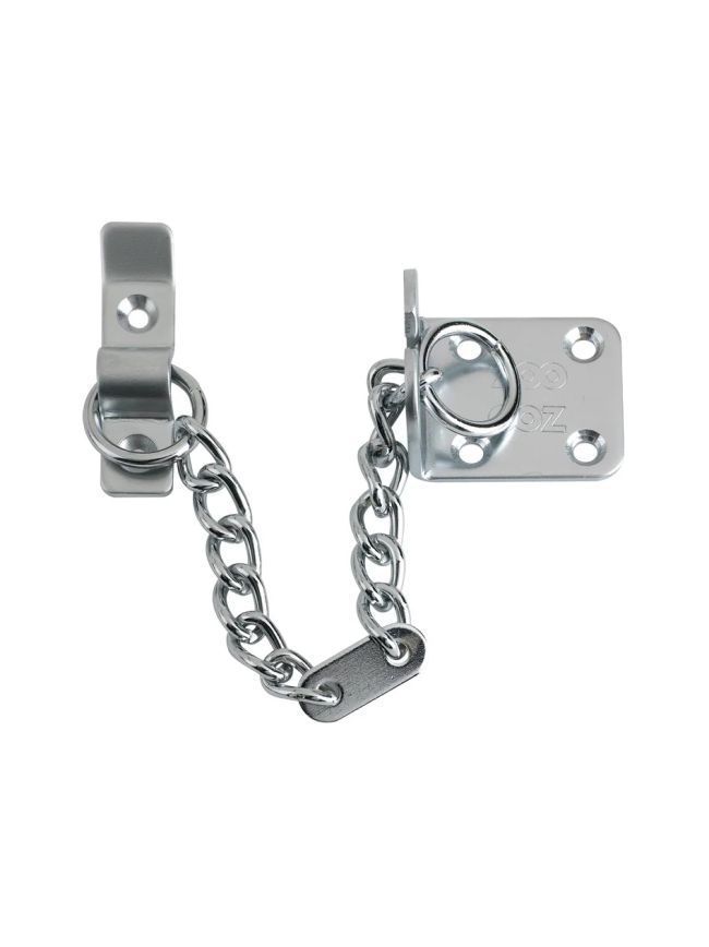 Zoo Hardware Heavy Duty Door Chain - 200mm Chain Length - Satin Chrome