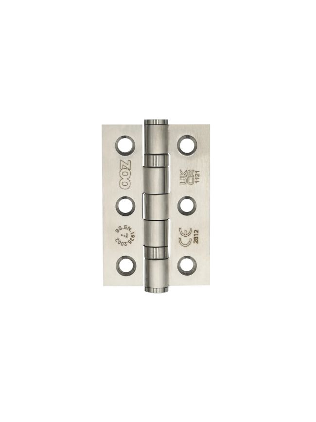 Zoo Hardware Stainless Steel Door Hinge UKCA/CE - Satin Stainless