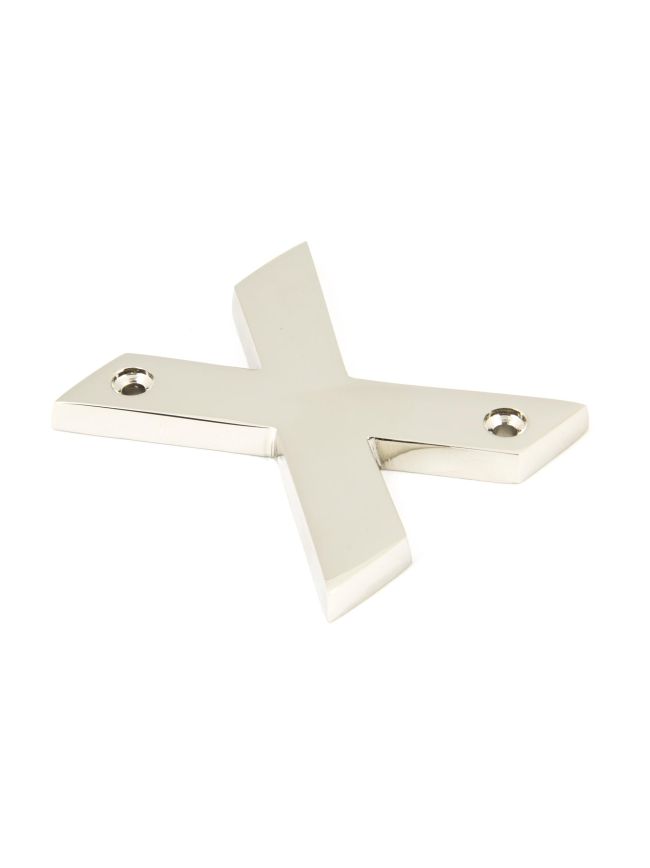 Polished Nickel Letter X