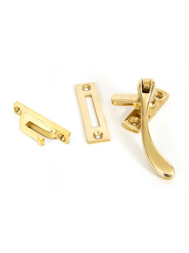 Polished Brass Peardrop Fastener