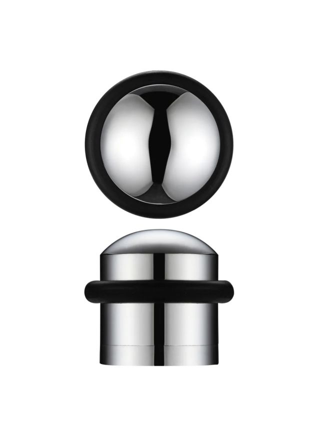 Zoo Hardware Domed Floor Mounted Door Stop - 31mm Dia 35mm Proj - Chrome
