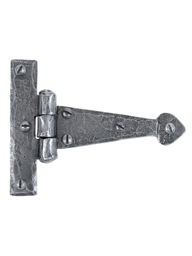 Pewter 4" Arrow Head T Hinge (pair)