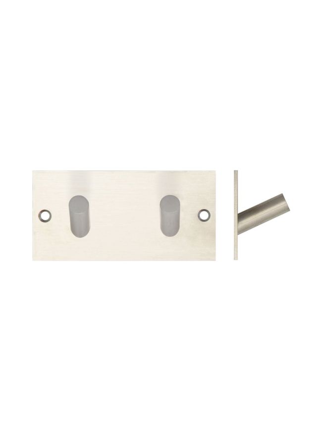 Double Robe Hook 94x46mm Satin Stainless Steel - By Frelan Hardware - JSS901C