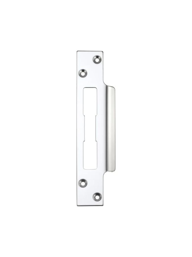 Zoo Hardware Spare Extended Tongue Strikes for UK Locks C/W fixing Screws - Stainless Steel