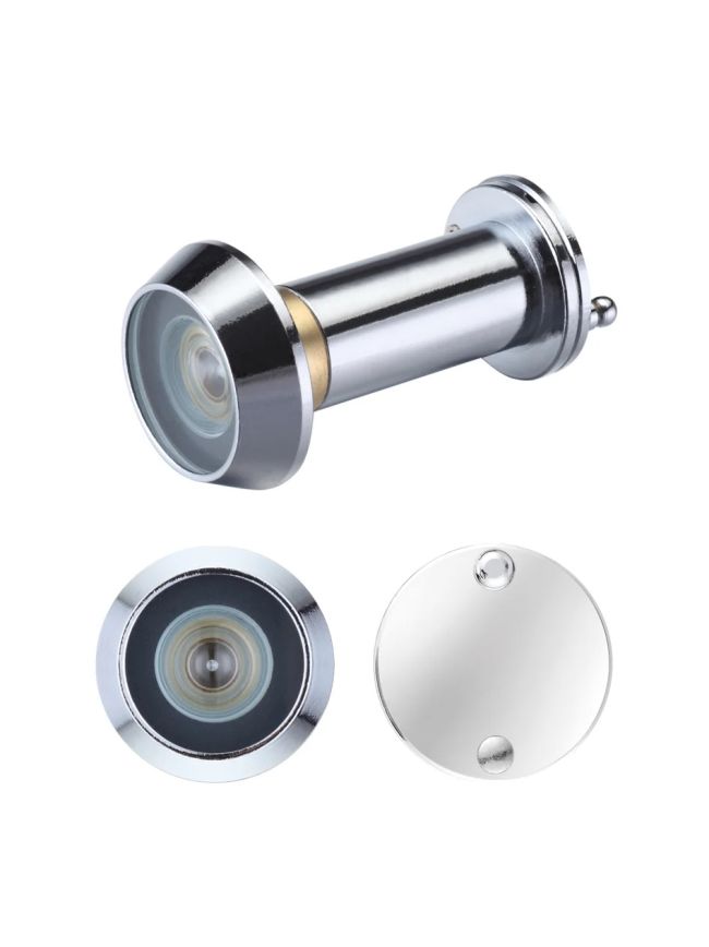 Zoo Hardware Door Viewer with Glass Lens - Polished Chrome
