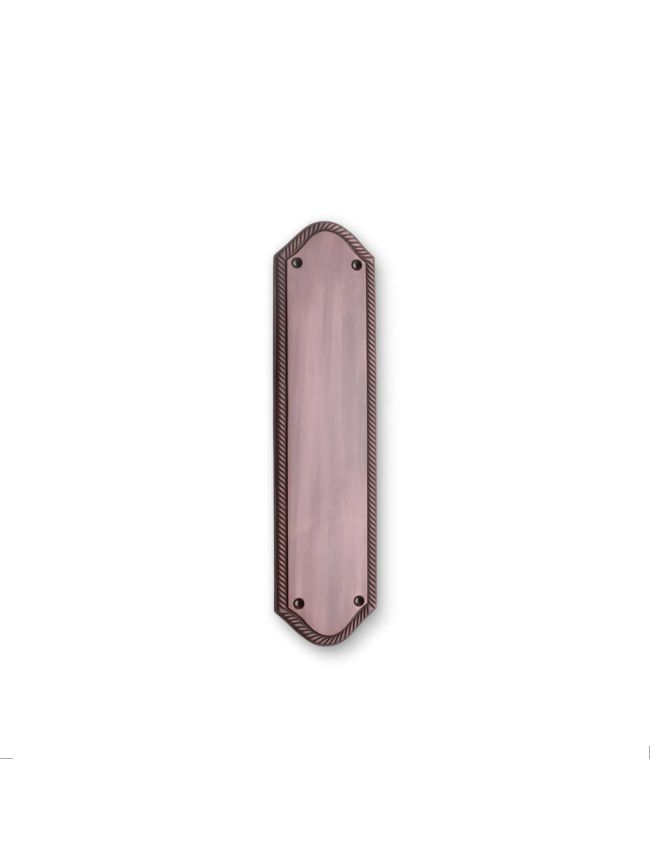 Georgian Half Round Finger Plate 300mm Aged Bronze