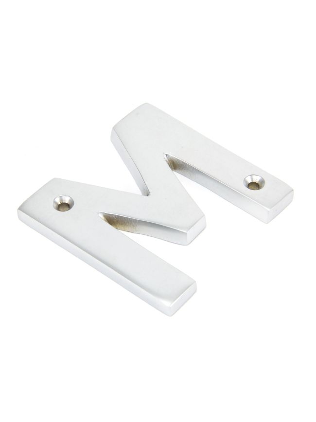 Satin Chrome Letter M