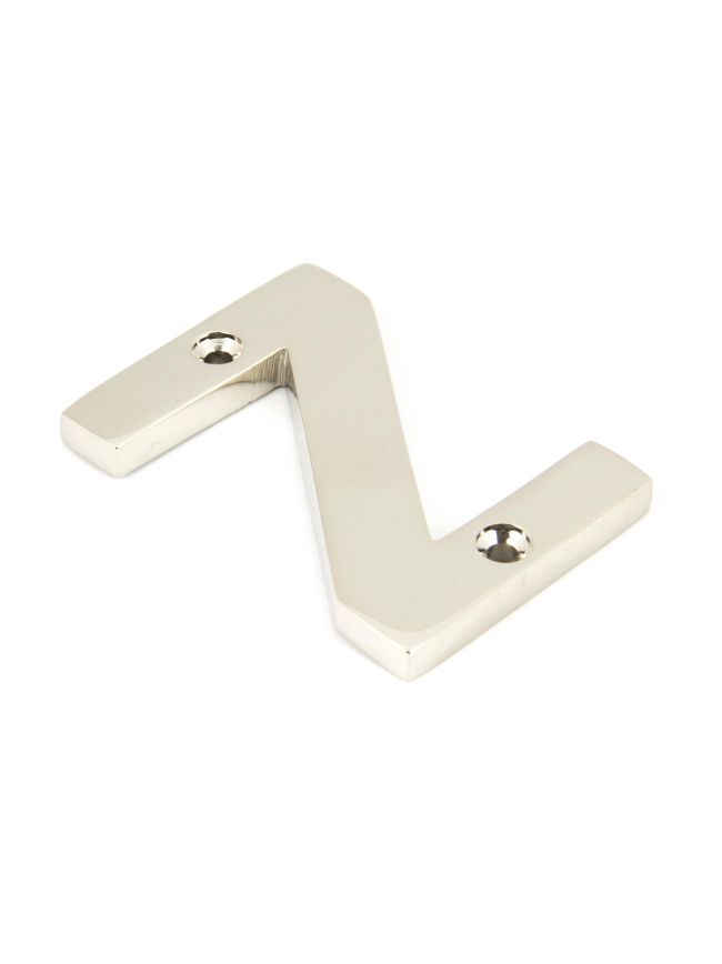 Polished Nickel Letter Z