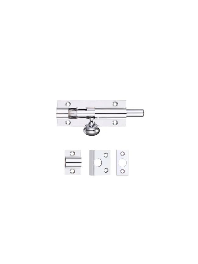 Zoo Hardware Architectural Barrel Bolt 75mm x 30mm - Chrome