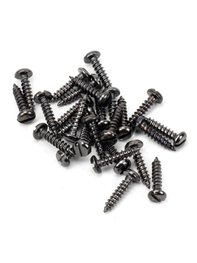 Dark Stainless Steel 4x½" Round Head Screws (25)