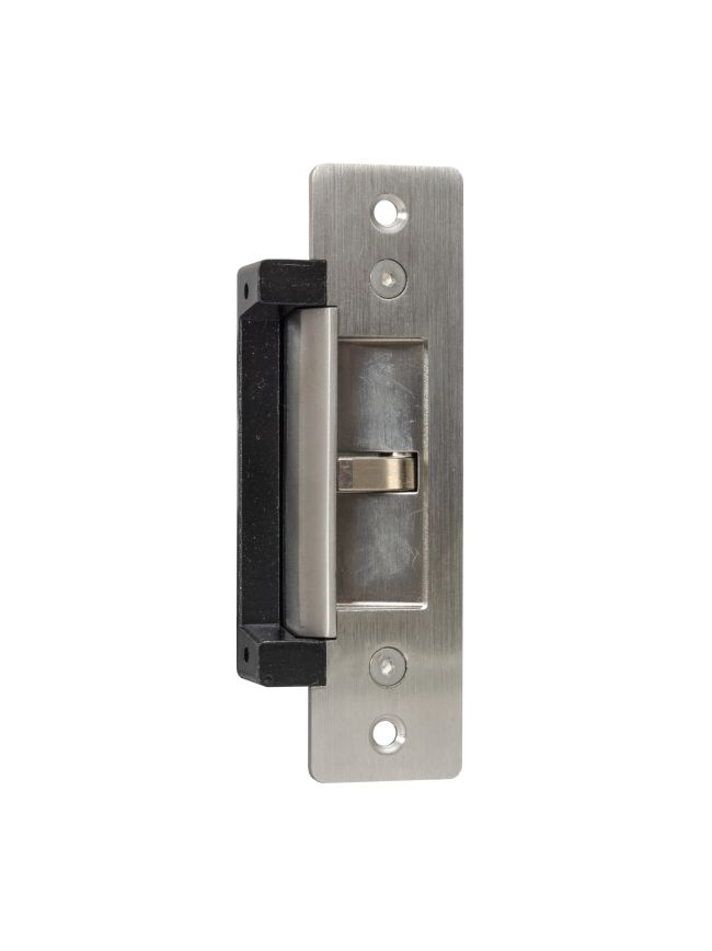 Zoo Hardware ANSI Monitored electric strike, 12/24vdc selectable, fail safe/ secure selectable, includes short and long face plates