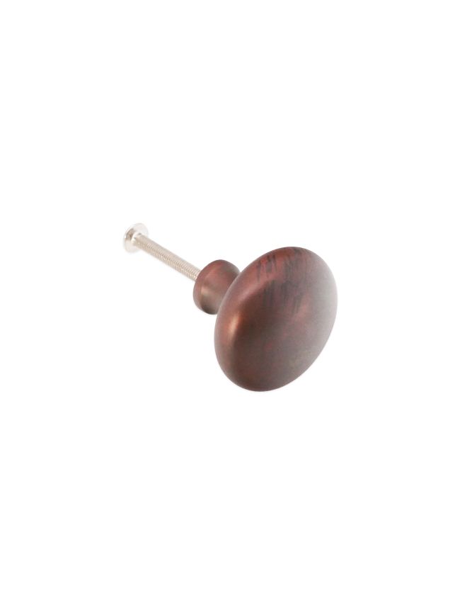 Mushroom 38mm Cupboard Knob Aged Bronze