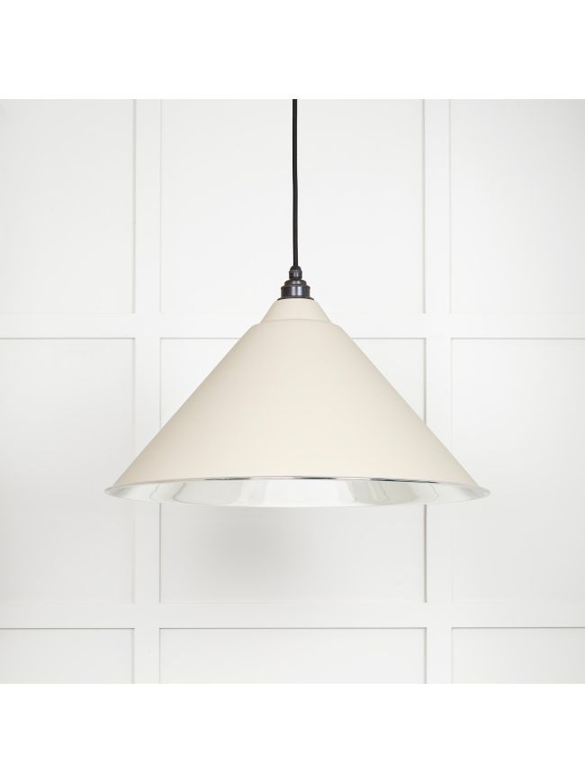 Smooth Nickel Hockley Pendant in Teasel