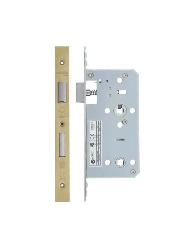Zoo Hardware 2 Piece - DIN bathroom - 78mm c/c - backset 55mm - Satin