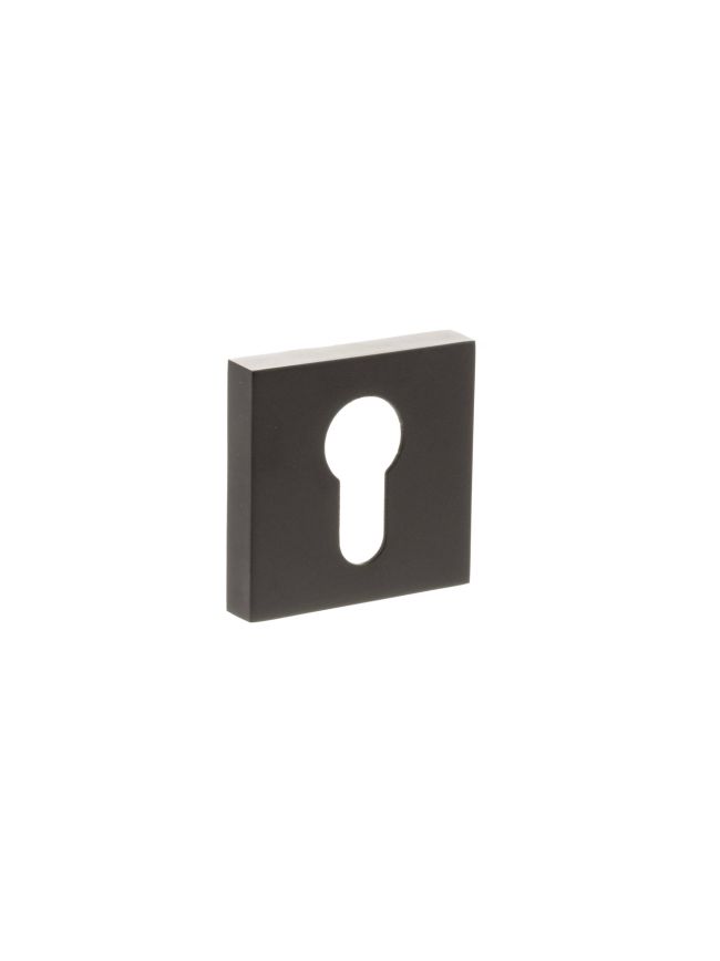 STATUS Euro Escutcheons on S4 Square Rose - Urban Dark Bronze (Pair)