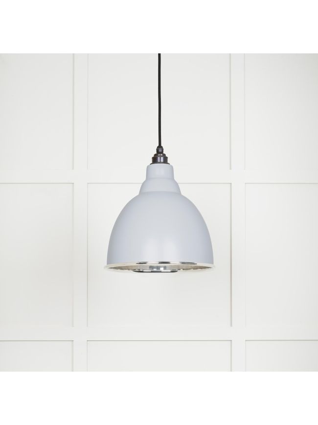 Smooth Nickel Brindley Pendant in Birch