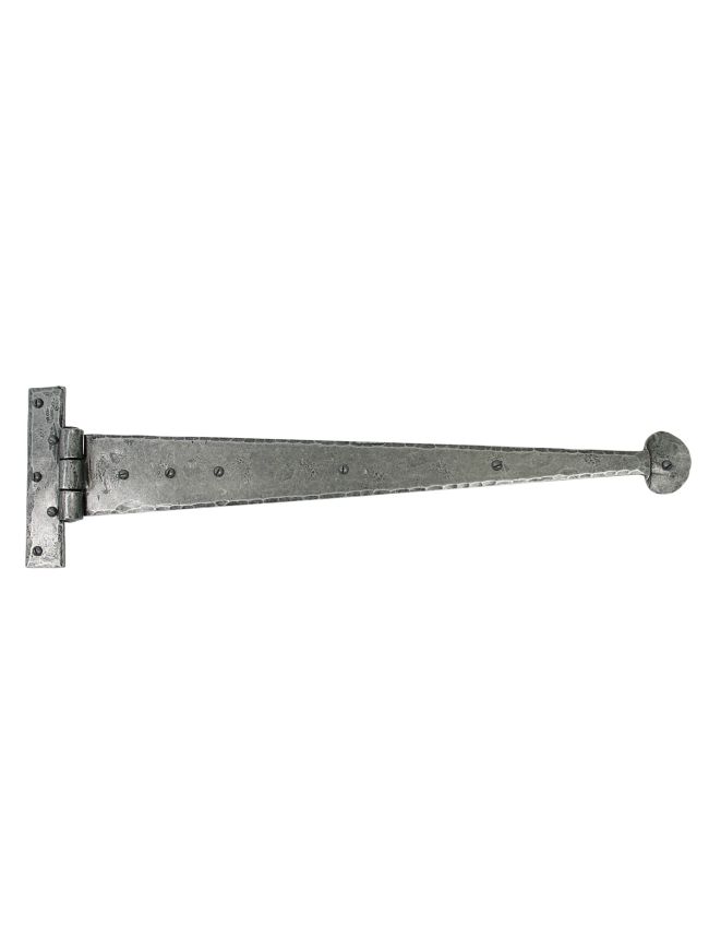 Pewter 22" Penny End T Hinge (pair)
