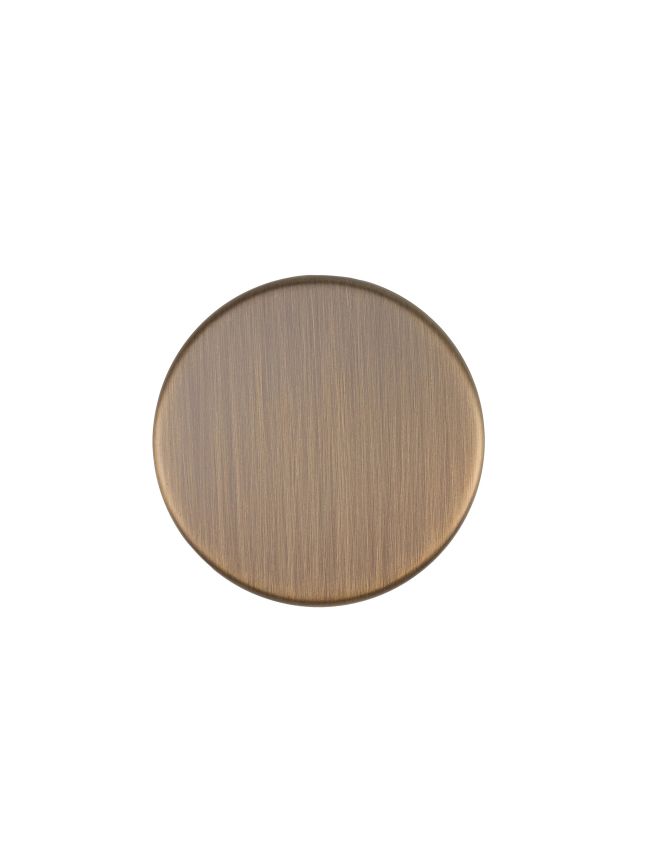 Zoo Hardware Blank Escutcheon - 52mm Rose - Grade 201 - Antique Brass
