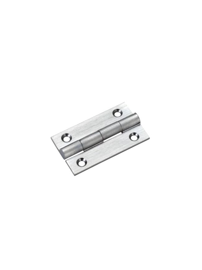 Zoo Hardware Solid drawn brass butt hinge - 38 x 22 x 1.3mm - Satin Chrome
