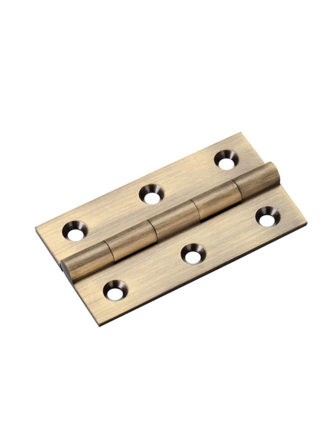 Zoo Hardware Solid drawn brass butt hinge - 64 x 35 x 2mm - Florentine Bronze