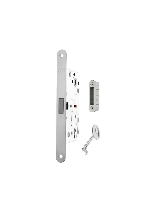 AGB Polaris 2XT Magnetic Key Sashlock 50mm backset with strike plates for ALU doors - White