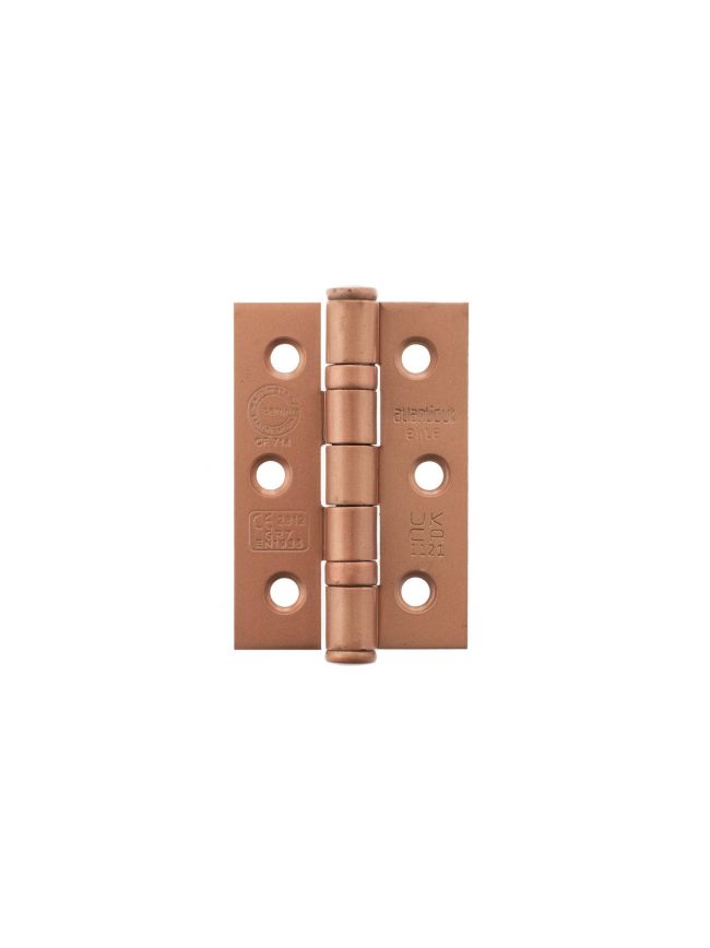 Atlantic CE Fire Rated Grade 7 Ball Bearing Hinges 3" x 2" x 2mm - Urban Satin Copper (Pair)