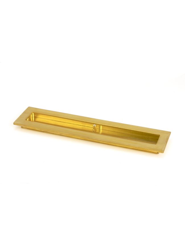 Polished Brass 250mm Plain Rectangular Pull