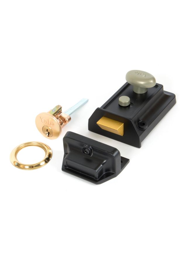 Black Traditional Case Night Latch