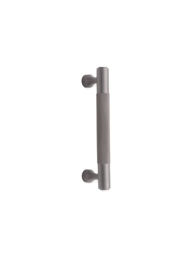 Knurled Bar Handles Large Gunmetal Grey