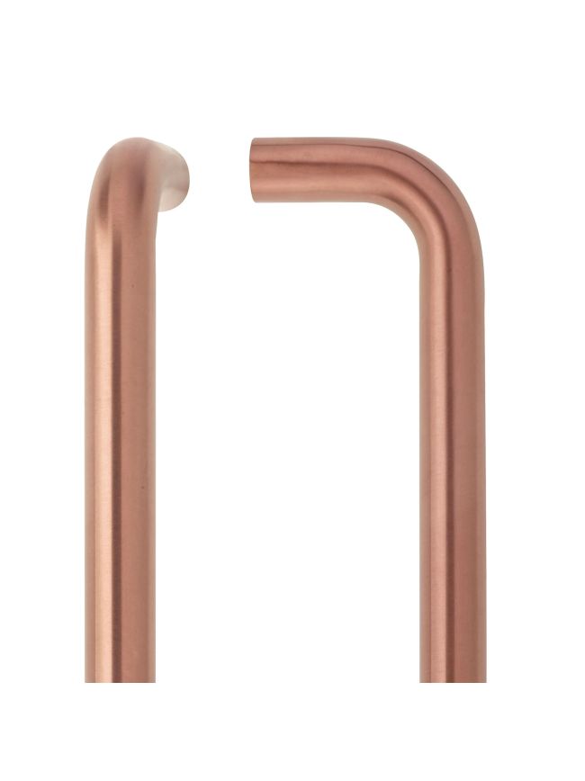 Zoo Hardware 19mm D Pull Handle - 425mm Centers - Grade 304 - Bolt Through Fixings - PVD Bronze