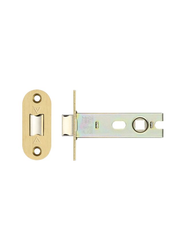 Zoo Hardware Project tubular latch 76mm - Radius - Satin Brass