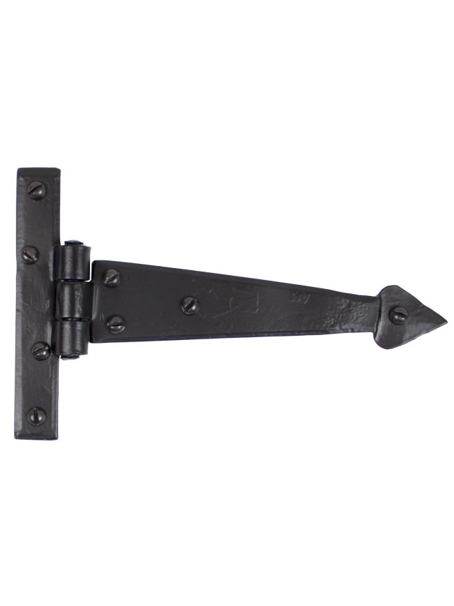Black 6" Arrow Head T Hinge (pair)