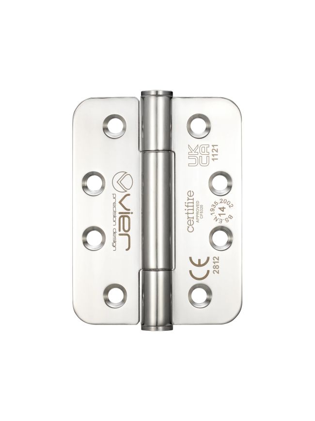 Zoo Hardware Grade 14 concealed knuckle hinge SS201 - Radius - Polished Stainless