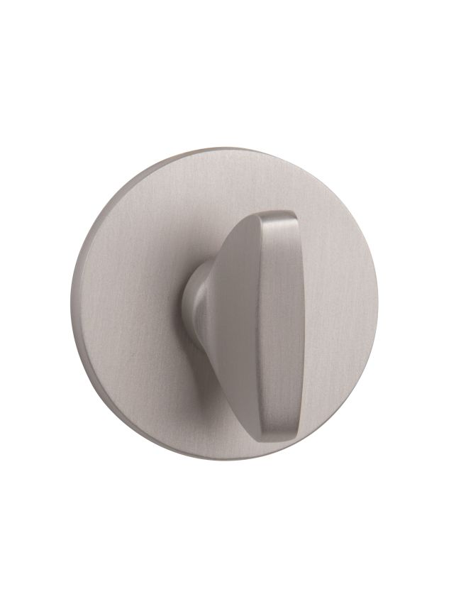 Tupai Rapido 5S Line WC Turn on 5mm Slimline Round Rose (bolt through fixing only) - Pearl Nickel