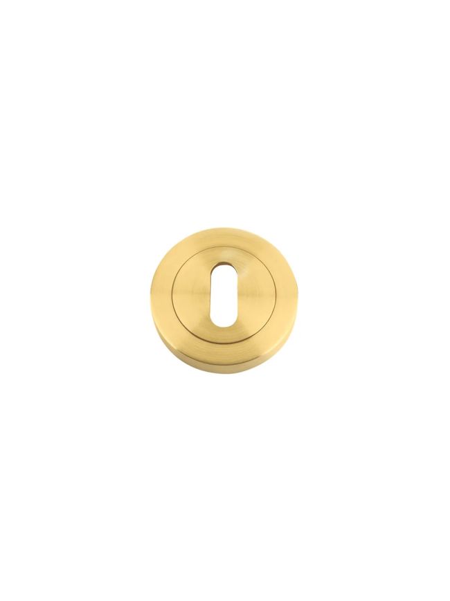 Zoo Hardware Standard profile escutcheon - Favo Satin Brass