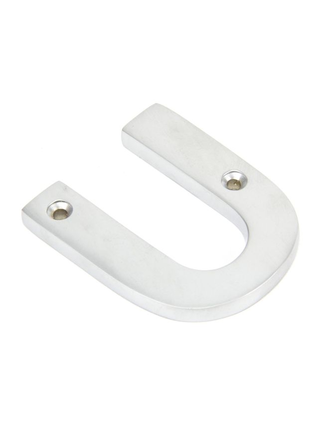 Satin Chrome Letter U