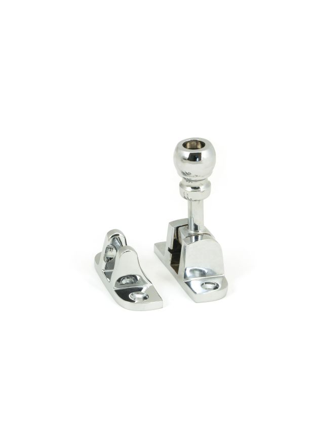 Polished Chrome Mushroom Brighton Fastener (Radiused)