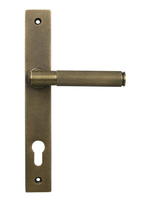 Burnished Brass Brompton Slimline Lever Espag. Lock Set