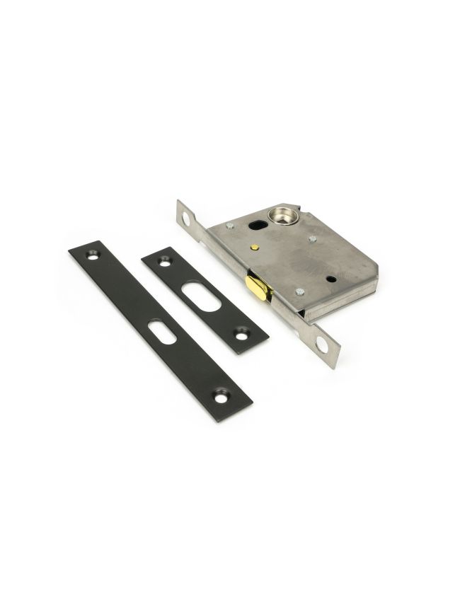 Aged Bronze 50mm Sliding Door Lock