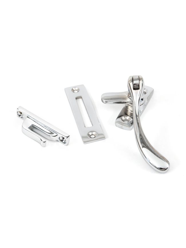 Polished Chrome Peardrop Fastener