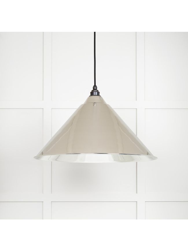 Smooth Nickel Hockley Pendant