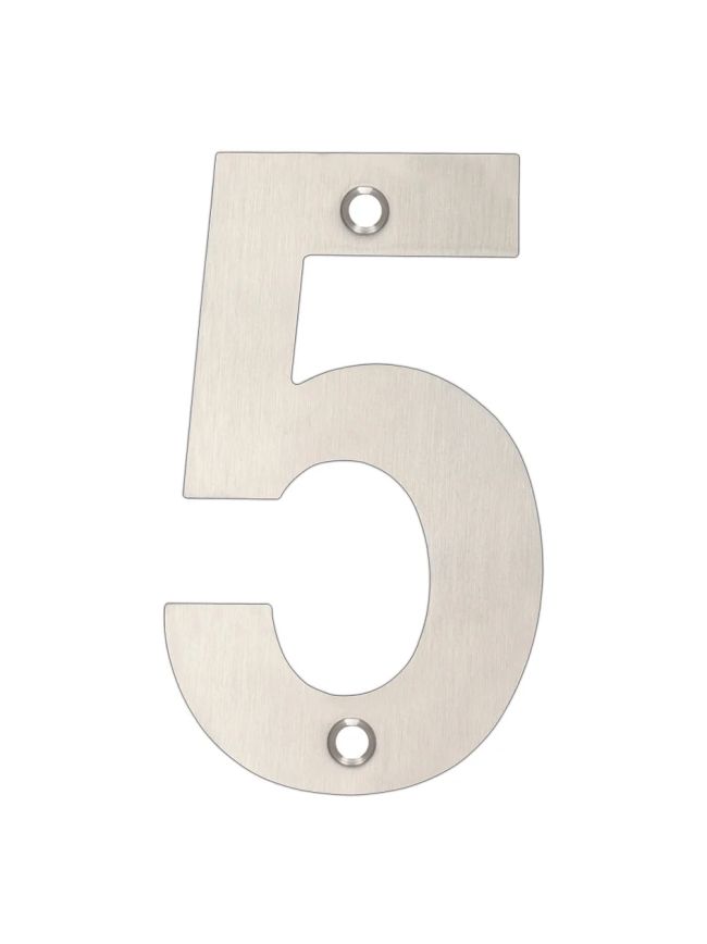 Zoo Hardware Numerals - Satin Stainless