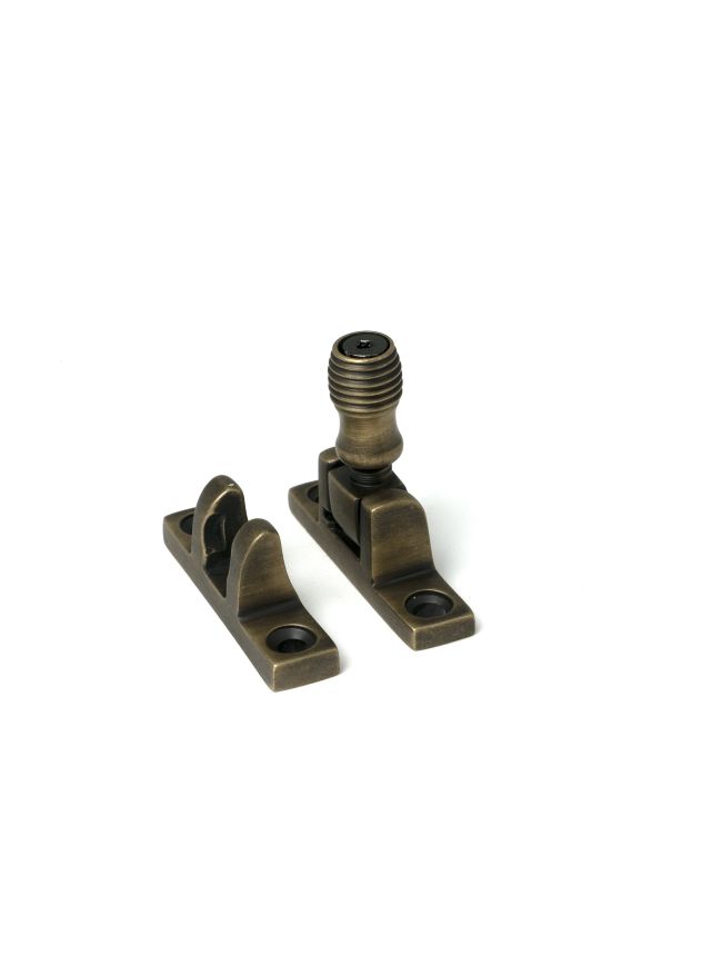 Burnished Brass Beehive Brighton Fastener - Narrow (Square)