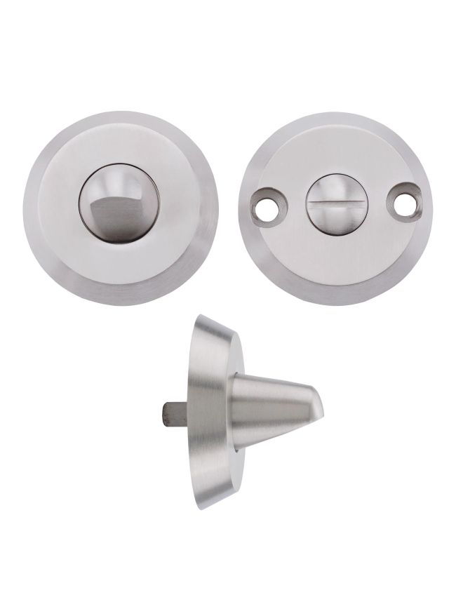 Zoo Hardware Anti Ligature Turn & release Set -5mm Spindle - Satin St. Steel - Stainless Steel