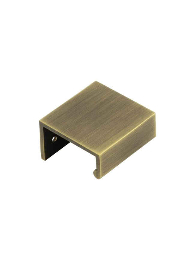 Burlington 50mm Antique Brass Angled Edge Pull - By Frelan Hardware - BUR910AB