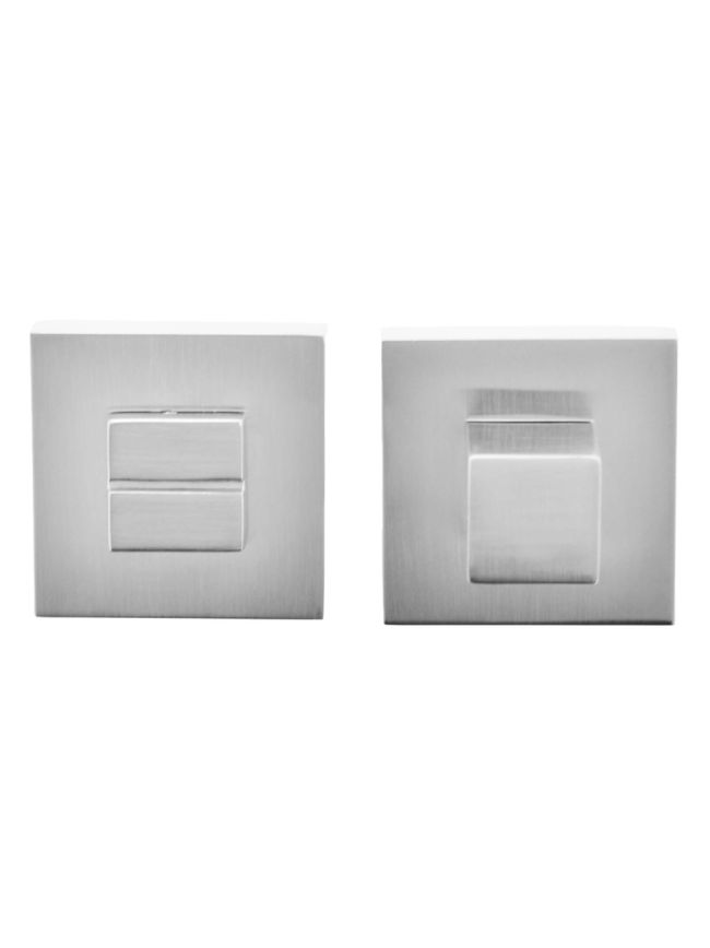 Oro & Oro WC Turn and Release on Square Rose - Satin Chrome