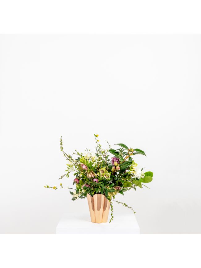 Smooth Copper Flora Pot - Small