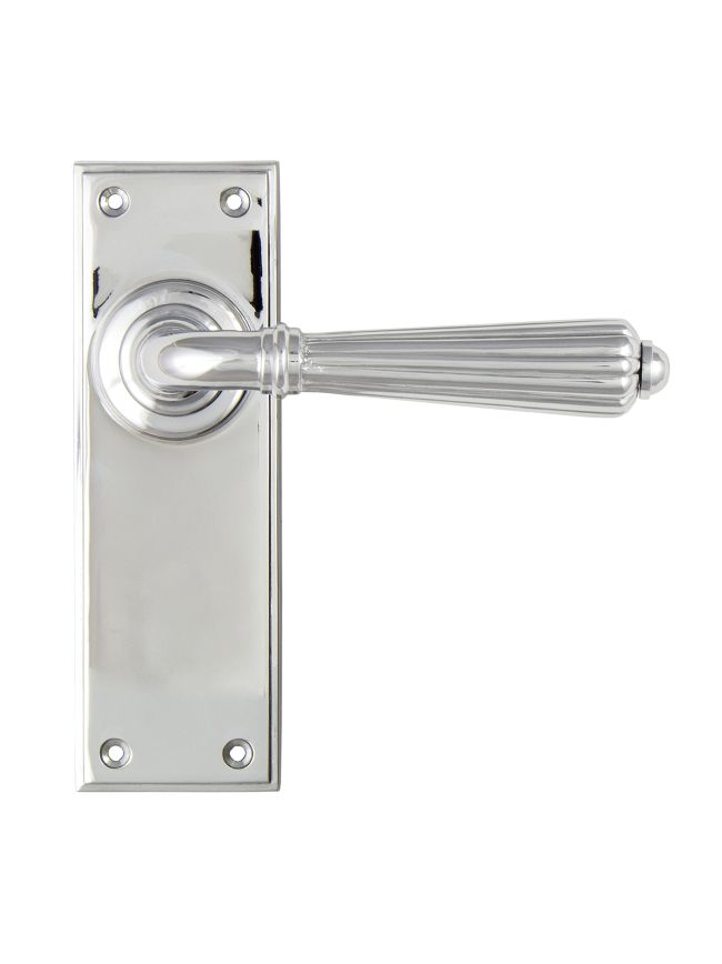 Polished Chrome Hinton Lever Latch Set