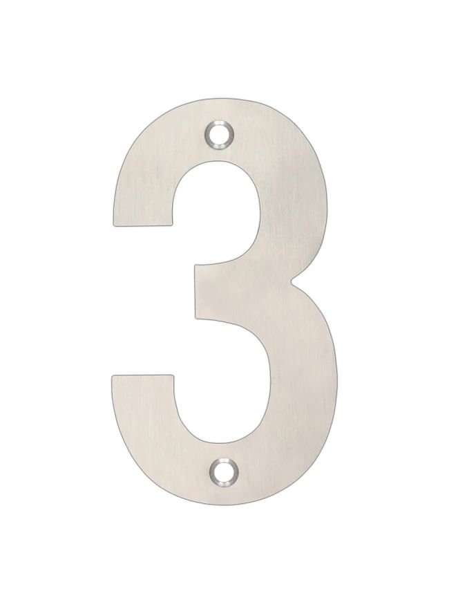 Zoo Hardware Numerals - Stainless Steel